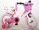 Volare Rose Children's Bike Girls 14 Zoll rosa Weiß 95% versammelten sich
