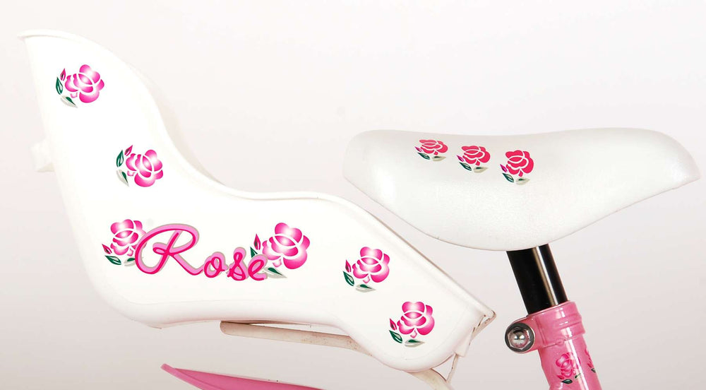 Volare Rose Children's Bike Girls 14 Zoll rosa Weiß 95% versammelten sich