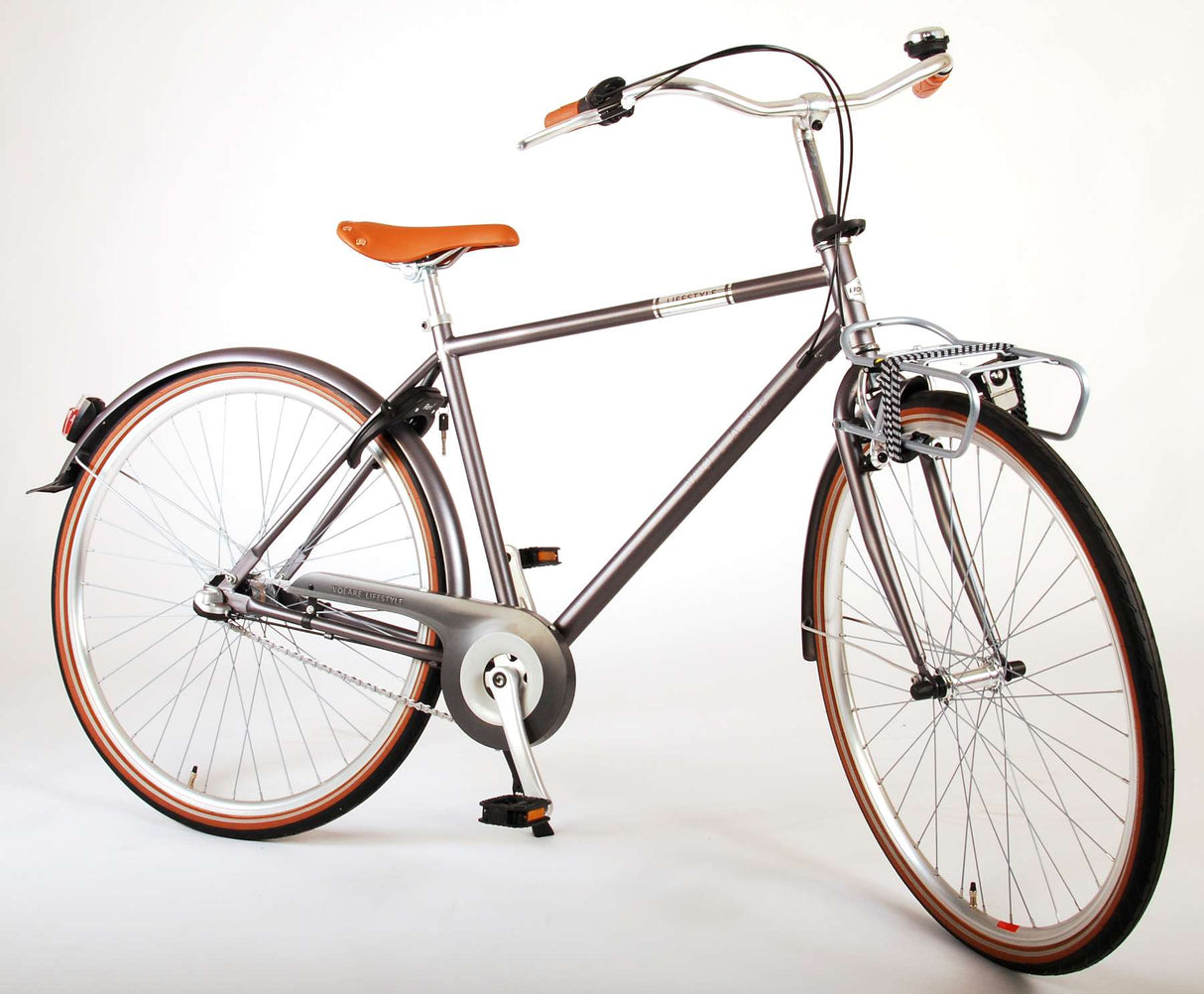 Volare Lifestyle Boy Bike Teen 48 cm Low Sattel Stand Grey 3 Gänge