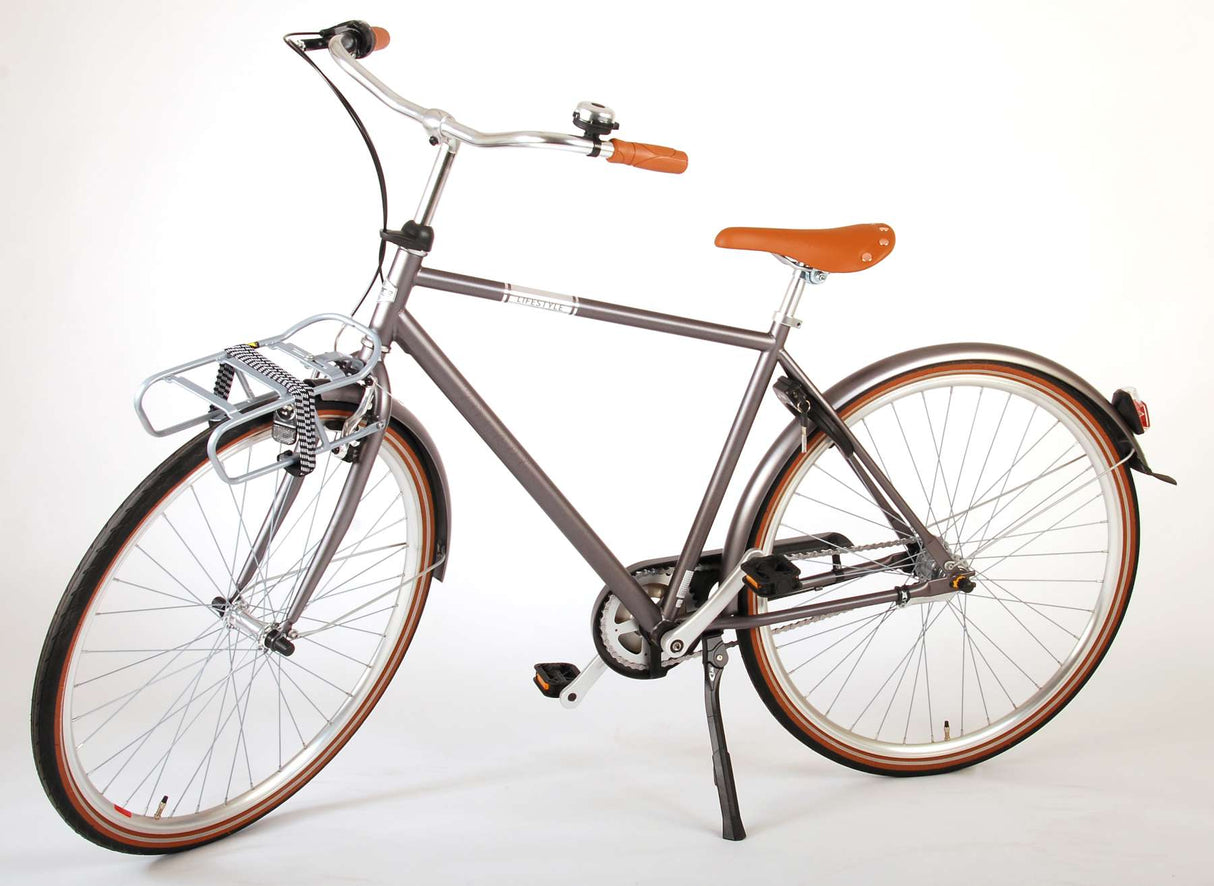 Volare Lifestyle Boy Bike Teen 48 cm Low Sattel Stand Grey 3 Gänge