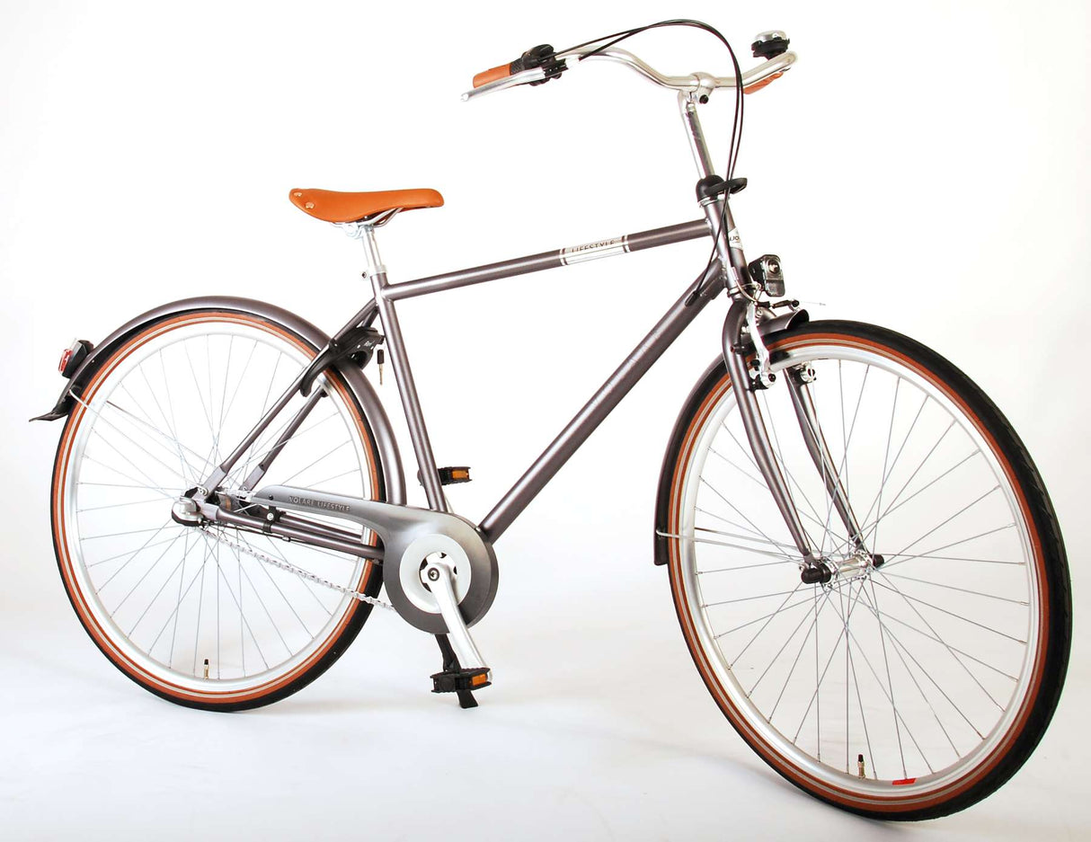Volare Lifestyle Boy Bike Teen 48 cm Low Sattel Stand Grey 3 Gänge