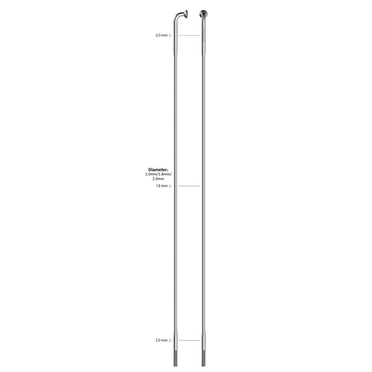 SAPIM SPAAK 14-280L Rennen Edelstahl ohne Brustwarze (100.)