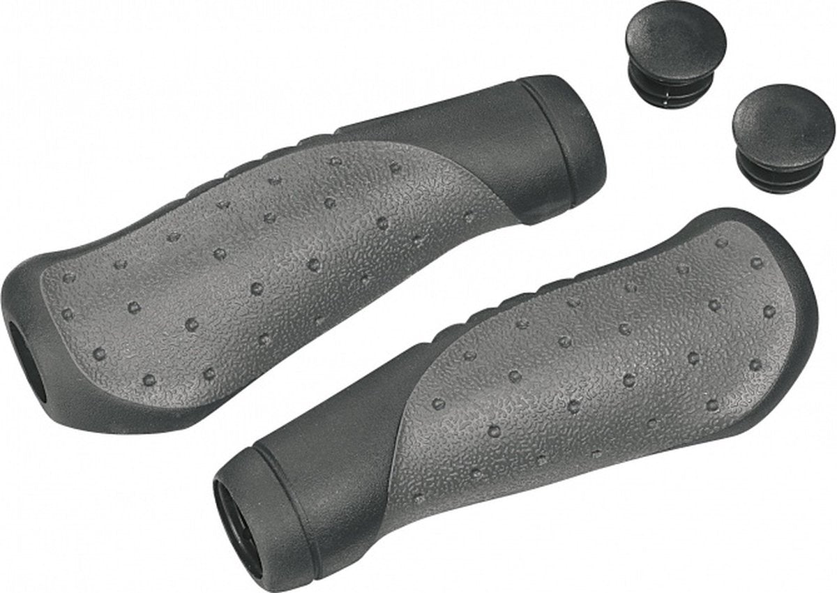 Ergotec Ohio Set Handles 2x 135mm Black Grey