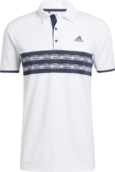 Adidas Golf Polo Kern Herren Polyester weiße Marine Größe XS