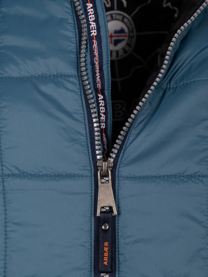 Arbaer Aaron gepolsterte Jacke Männer Jeans Blau Größe m