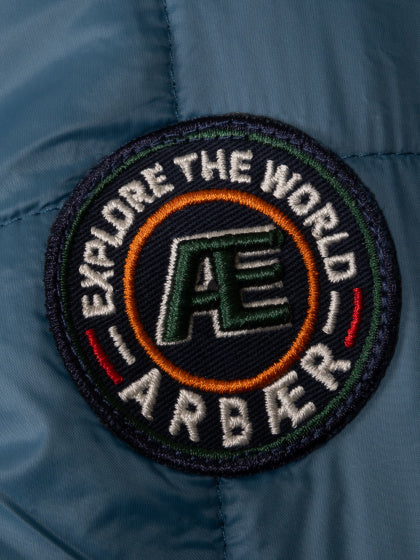 Arbaer Aaron gepolsterte Jacke Männer Jeans Blau Größe xl