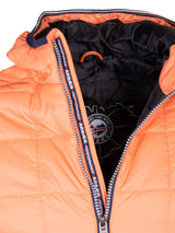 Arbaer Aaron gepolsterte Jacke Herrenkorallenorange Größe l