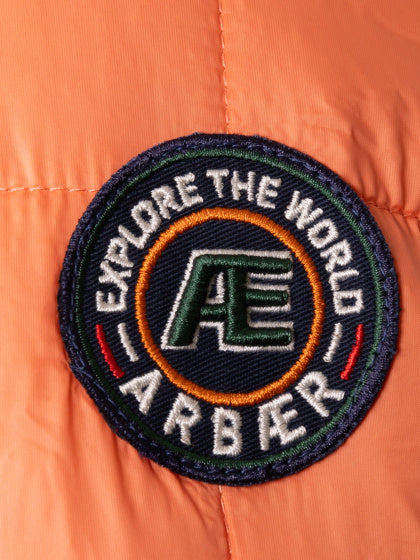 Arbaer Aaron gepolsterte Jacke Herrenkorallenorange Größe xl
