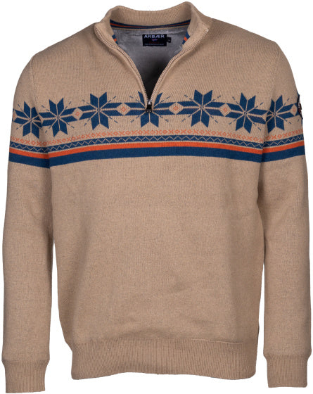 Arbaer Antoine Norweger Pullover Männer sandgeschaltet Größe M
