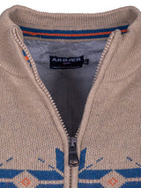 Arbaer Antonio Norwegian Vest Heren Sand -Gelenkte Größe l