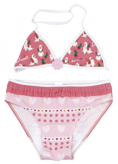 Arditex Bikini Lama Triangle Girls Polyester Pink Größe 14 Jahre
