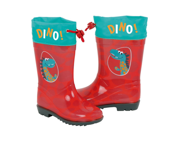 Arditex Regenstiefel Junior PVC Textil rotes türkisgröße 22
