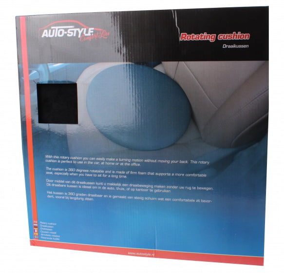 Autostyle Drehen Kissen Komfort 39 cm Polyester schwarz