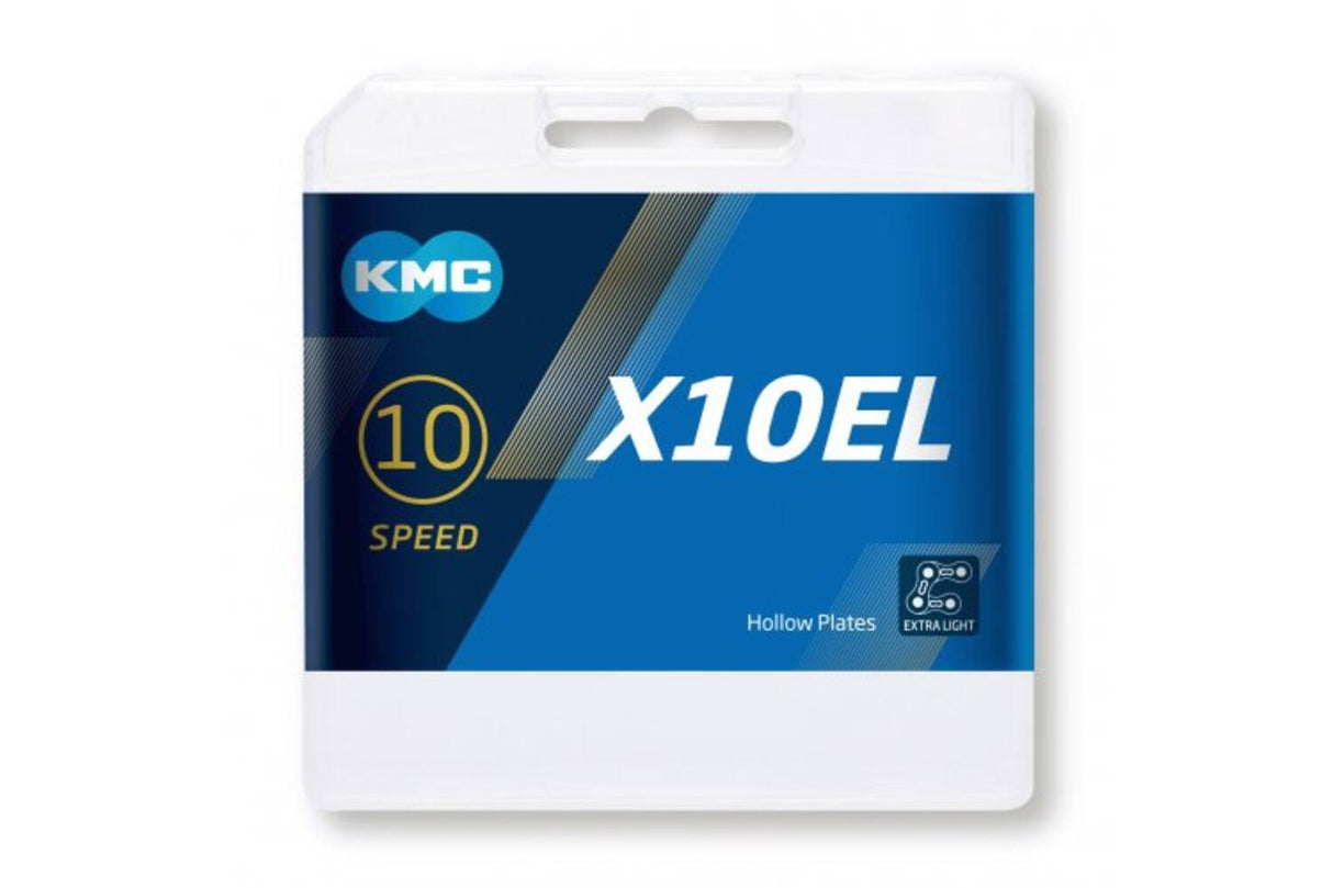 KMC Bicycle Chain X10EL Silver 10 Speed ​​114 Liens