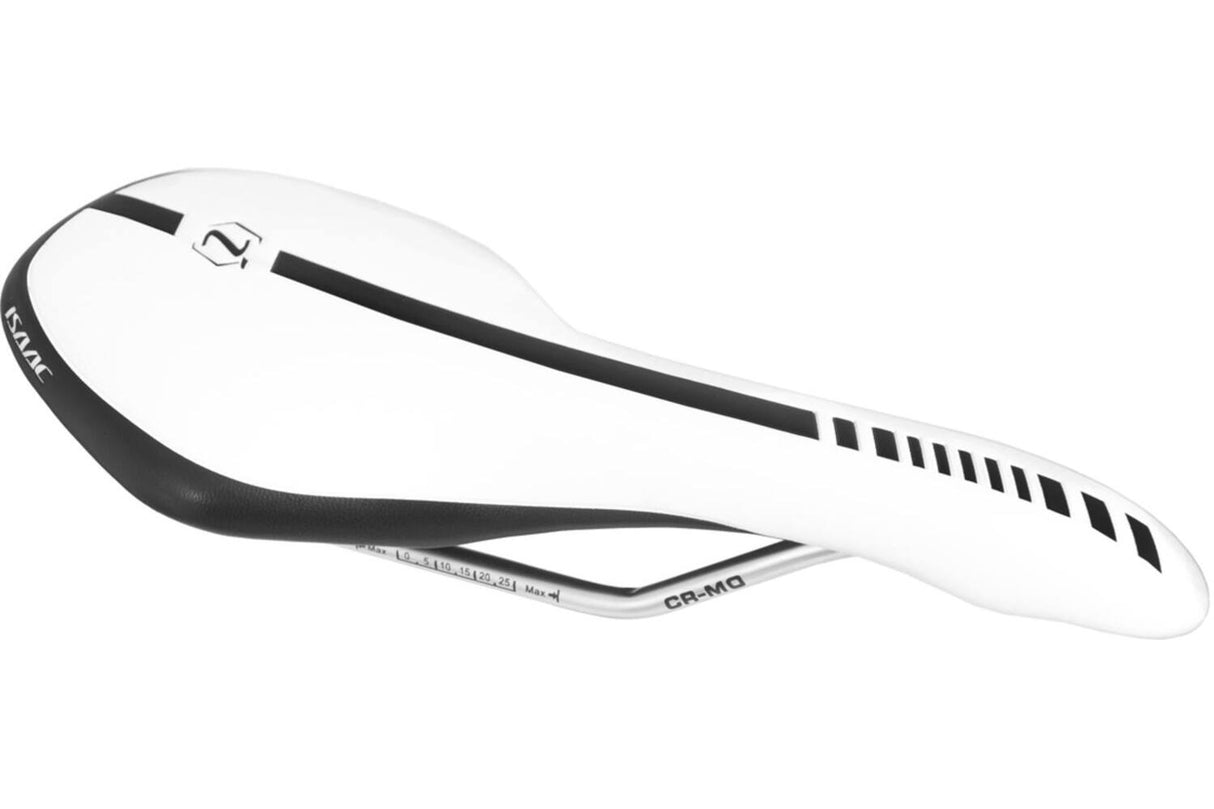 Isaac bicycle saddle white black