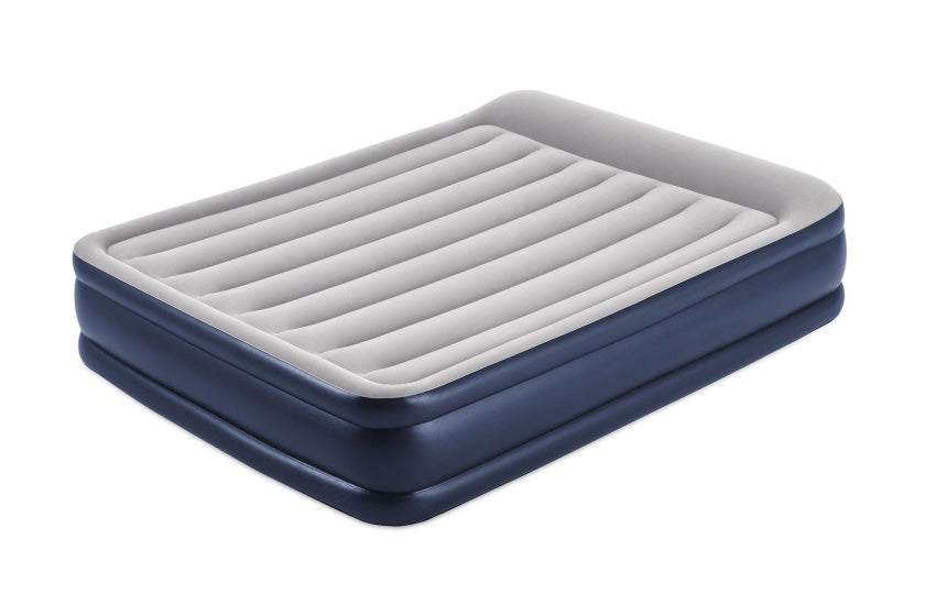 BESTWAY Airbett Tritech 46 cm Königin 203 cm blau grau