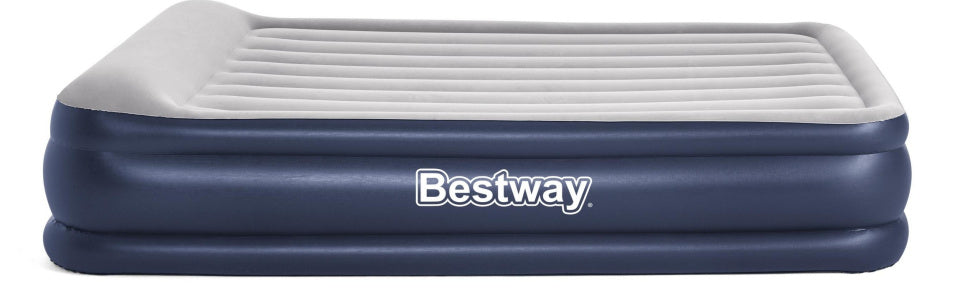 BESTWAY Airbett Tritech 46 cm Königin 203 cm blau grau