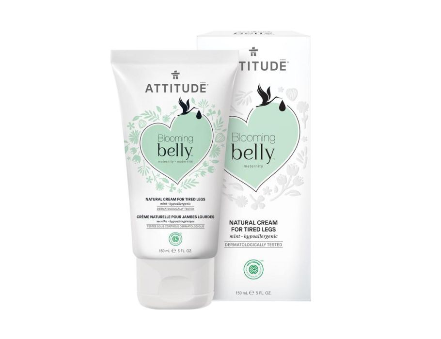 Atteggiamento crema naturale per gambe stanche menta