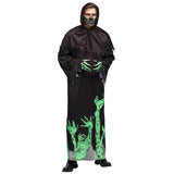 Boland leuchtende Schnitterkostüm Männer Schwarzgrün Größe 54 56 (xl)