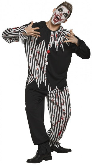 Boland Bloody Clown Kostüm Unisex Schwarz und Weiß Größe 50-52 (M)