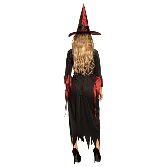 Boland Witch Kostüm Damen Schwarz rote Größe 40 42 (m)