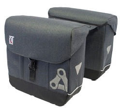 Qtcychectech QT Cycle Tech Fiesle Double Bicycle Bag Gray Powders 2x16,5 L