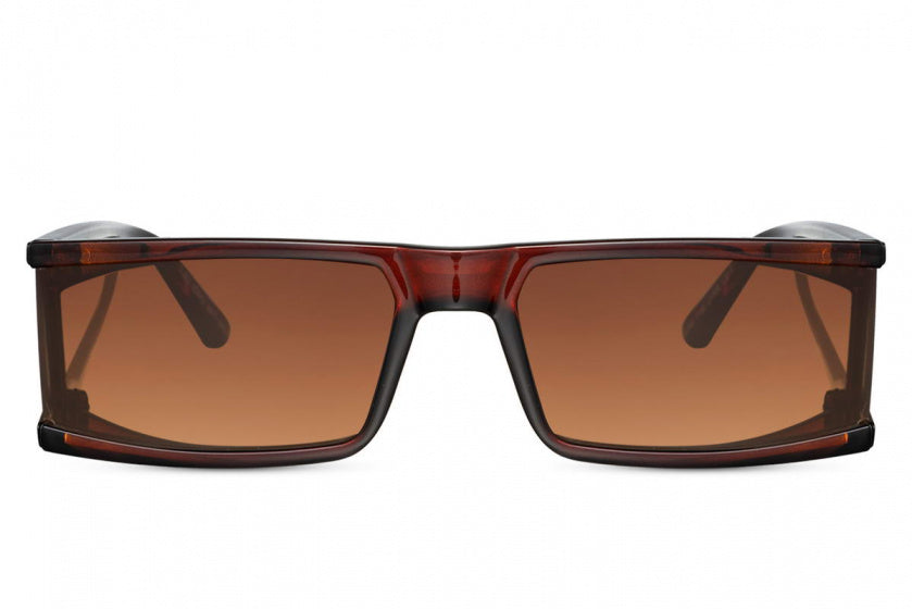 Sonnenbrille Damen Rechteck vollständig Omrand Katze.3 braun braun