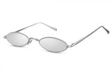 CWI Sonnenbrille Ladies Oval Randloos Katze. 3 Silber Silber