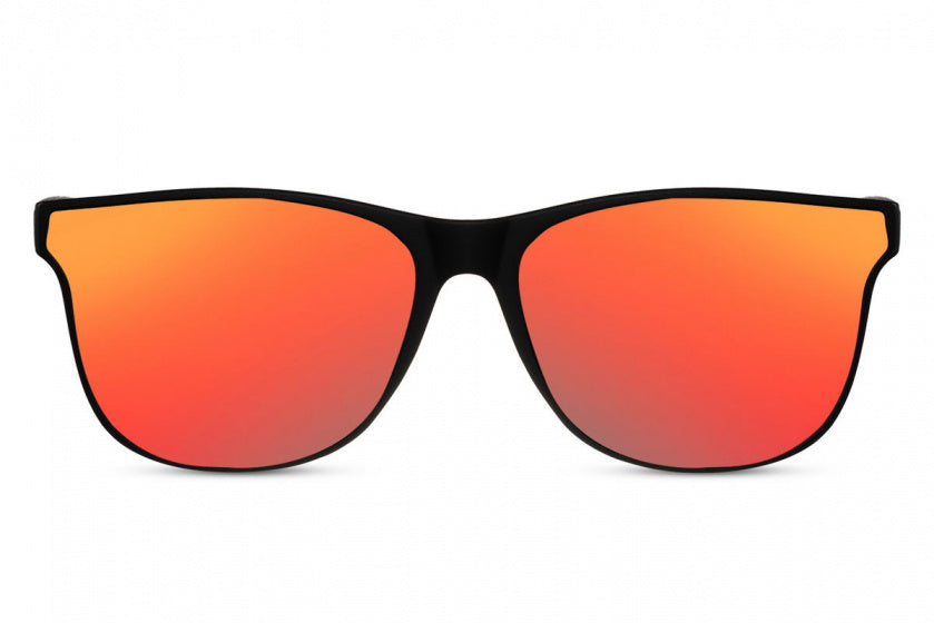 CWI Sonnenbrille Unisex vollständig umgebene Katze. 3 Schwarzrot