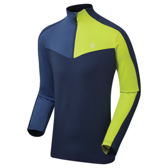 Dare 2b Longsleeve deuten die polyesterblauen Limettengröße von Männern ab xs