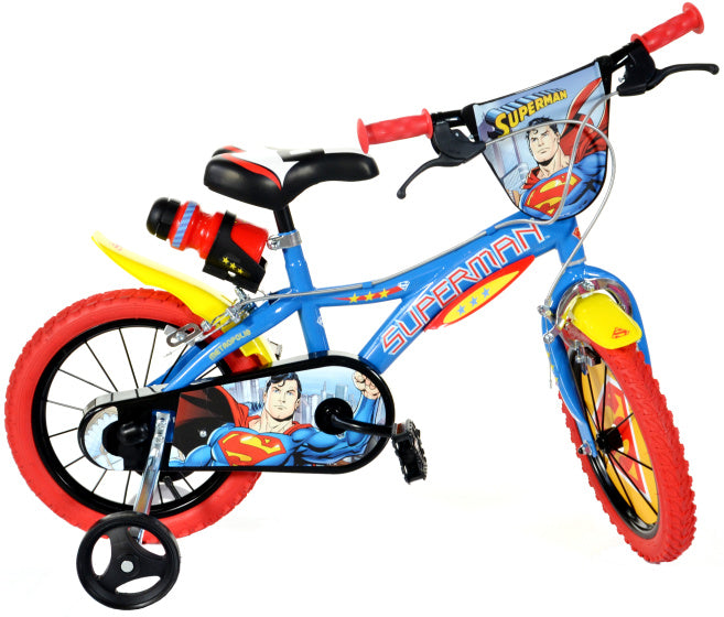 Dino Superman 14 Zoll 24 cm Jungen kneifen blau rot