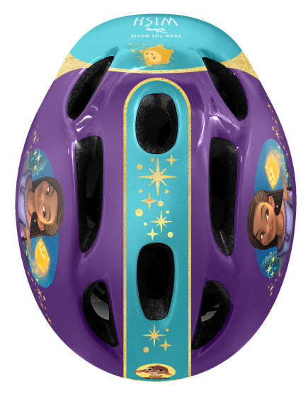 Disney Wish Bicycle Helm Verstellbarer Junior Purple Türkisgröße 50-56 cm (s)