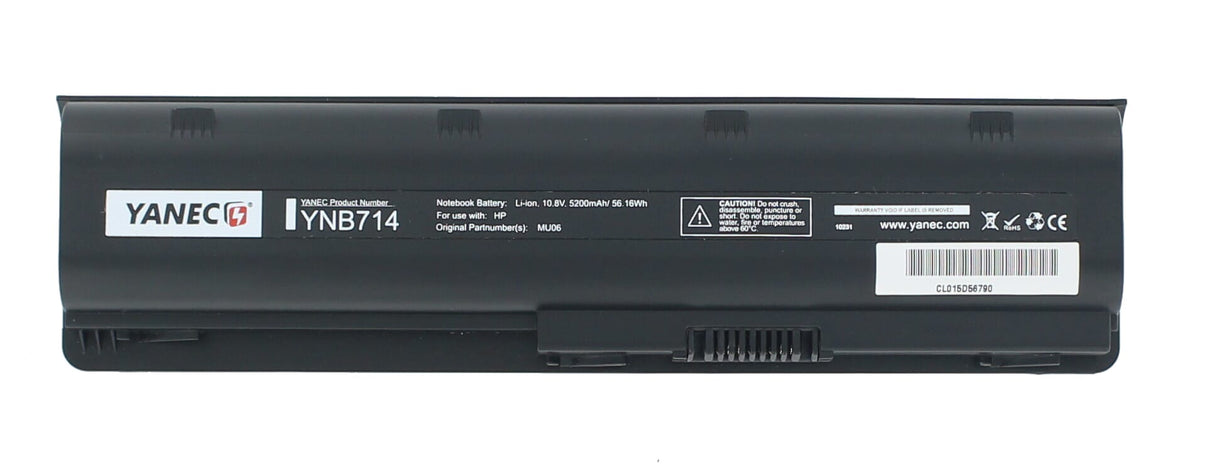 Yanec Laptop-Batterie 5200mAh 6-Zelle