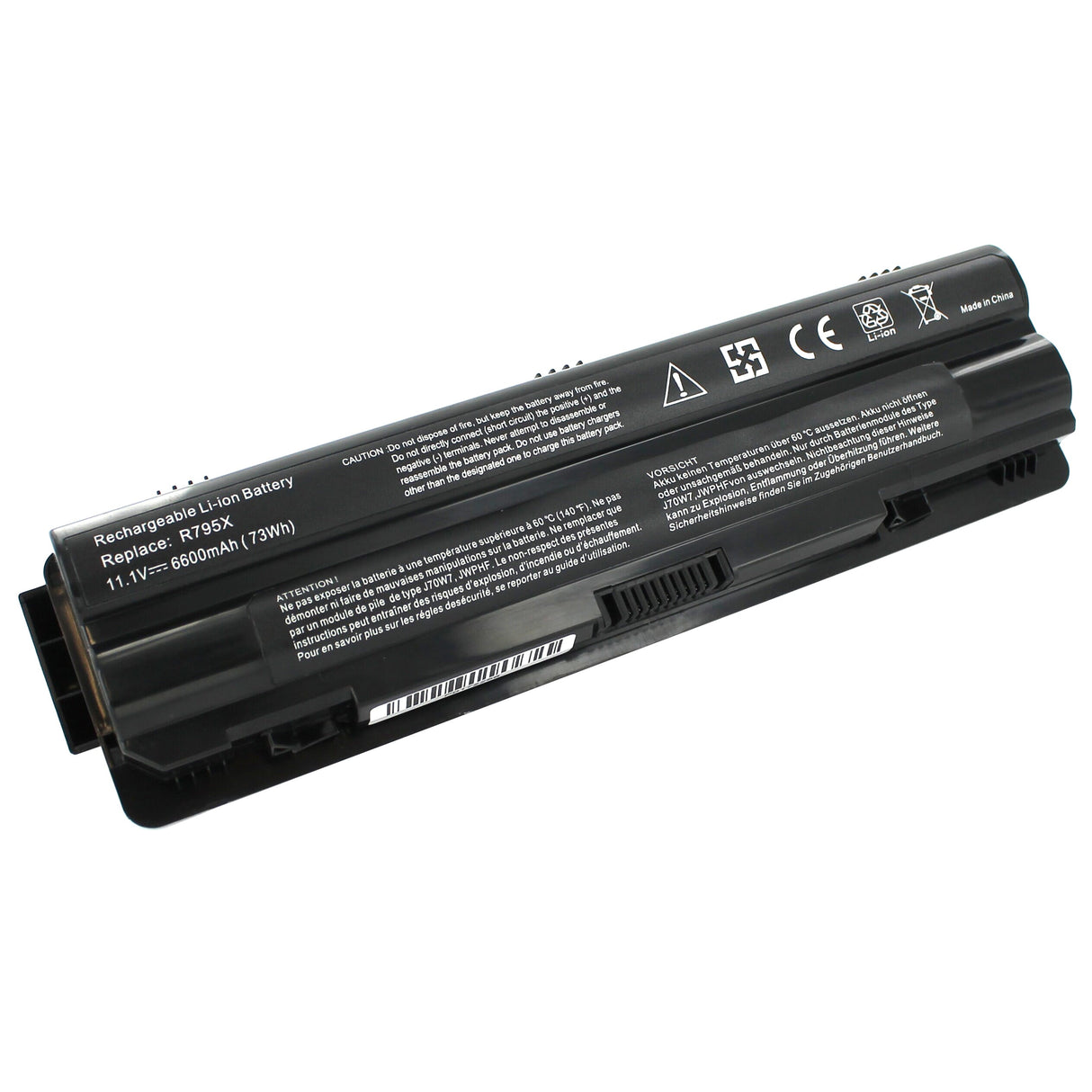 Blu-basic bærbar batteri utvidet 10,8v 6600mAh