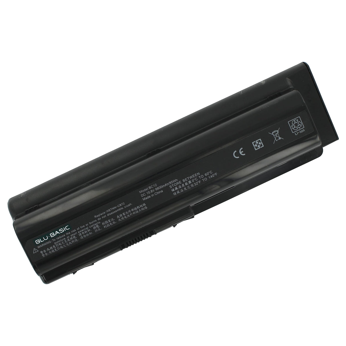 Blu-basic bærbar batteri utvidet 10,8v 8800mAh