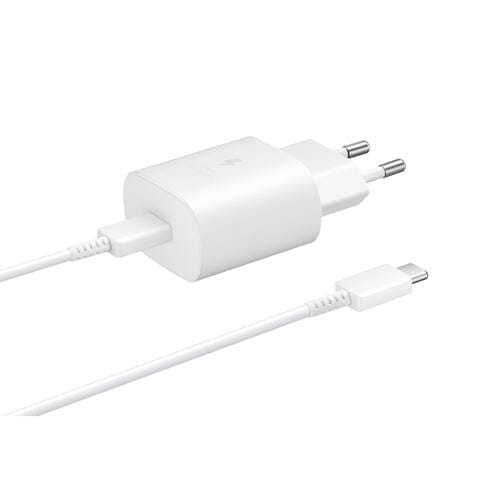 Cargador Samsung con cable 1M USB C 25W White