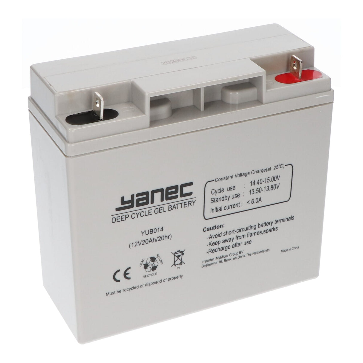 Yanec -Gel -Batterie 12V 20AH