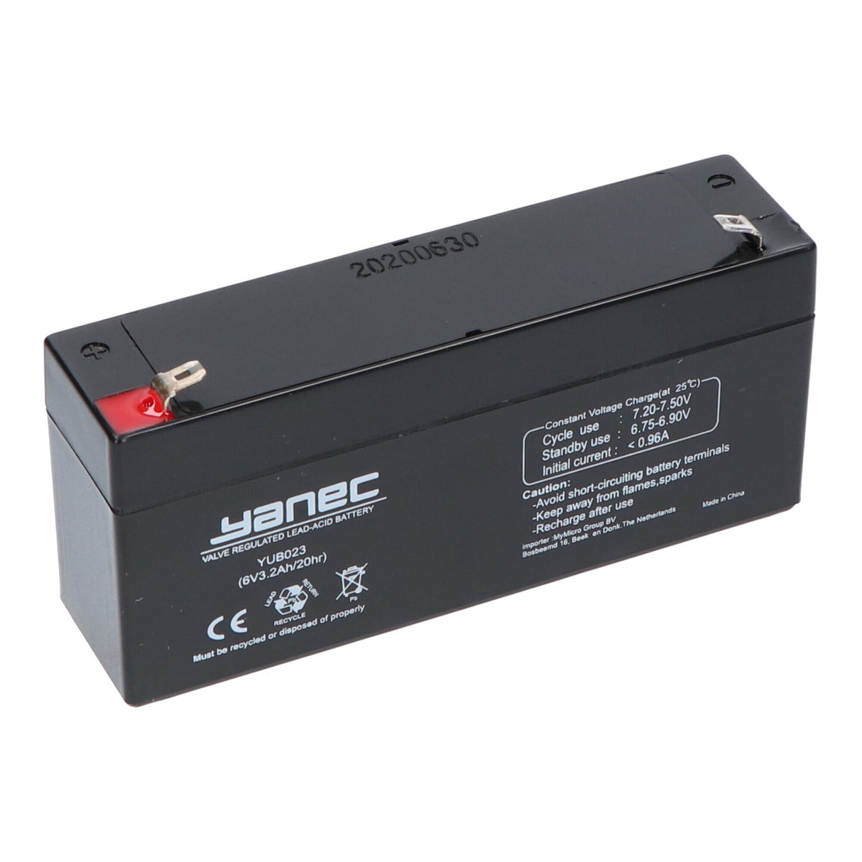 Yanec Bleibatterie 6 V 3.2AH