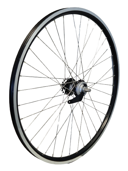 Ruota posteriore kgs 28 pollici (622) Alu RIM Black-Silver Sturmey Archer Remnafe