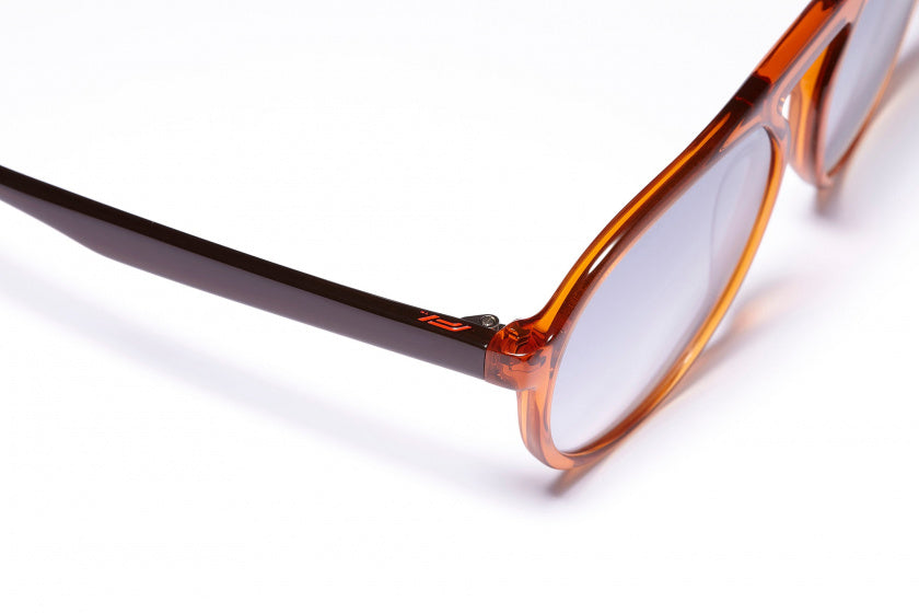 Formel Sonnenbrille Unisex Pilot Cat.4 Orange Hellgrau