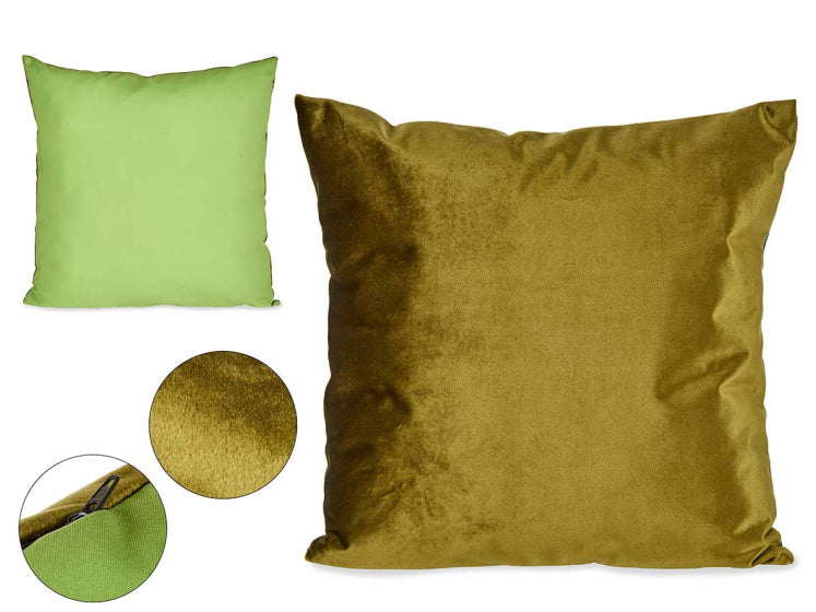 Giftdecor Dekoratives Kissen 45 x 45 cm Polyestergrün