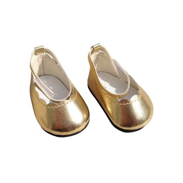 Guld ballerinas 35-45 cm