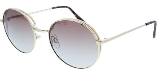 H.I.S Sonnenbrille Polarisierte Panto Ladies Cat. 2 Gold Pink