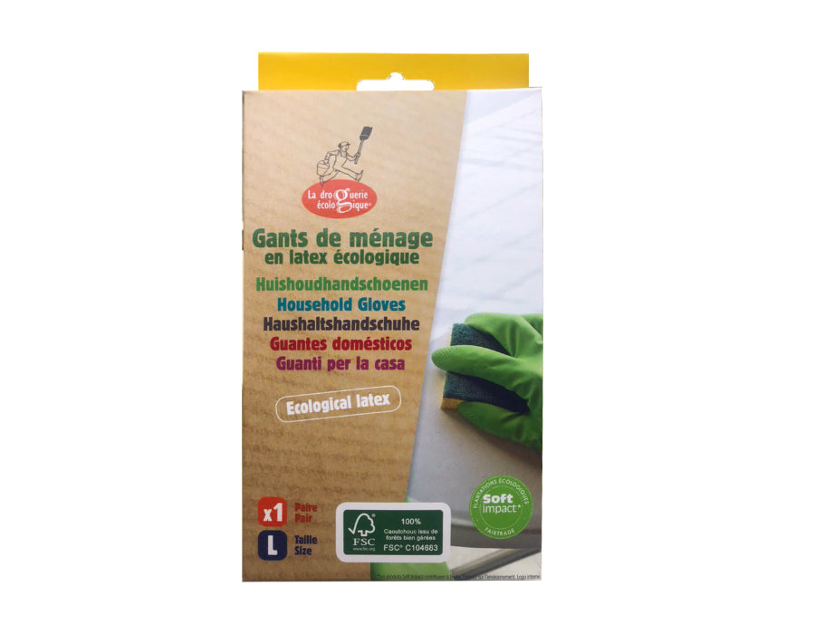 LA Droguerie Ecologique Gloves para el hogar Natuurlatex FSC M