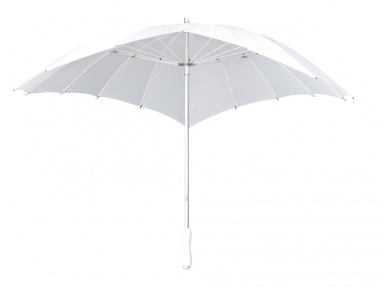 Falcone Regenschirm Herz -veranlasst 110 cm Polyesterweiß