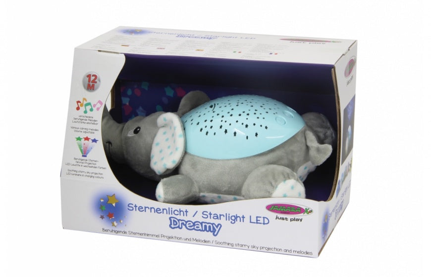 Jamara Dreamy Elephant Night Lampe 32 cm graublau