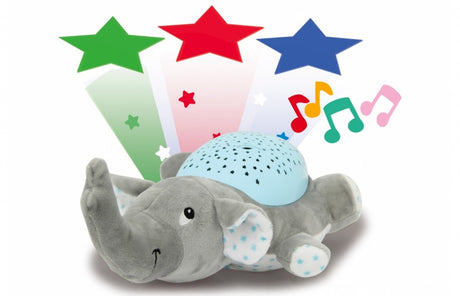 Jamara Dreamy Elephant Night Lampe 32 cm graublau