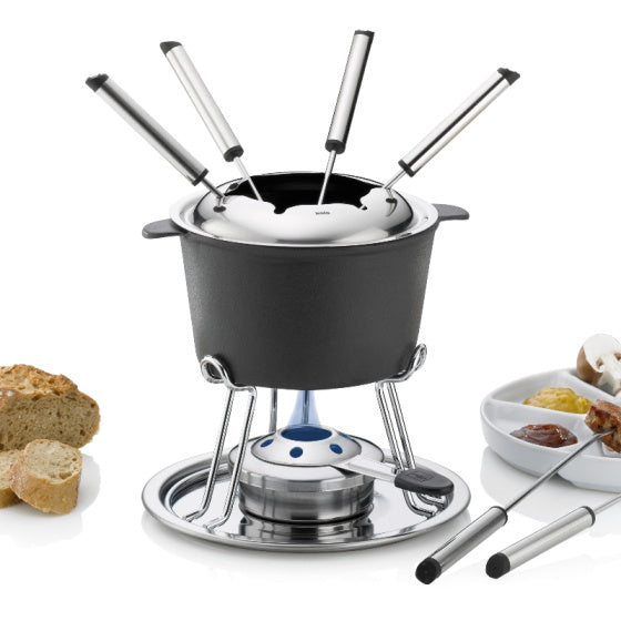 Kela Comore Fondues Set 800 ml 11-teilige Schwarz