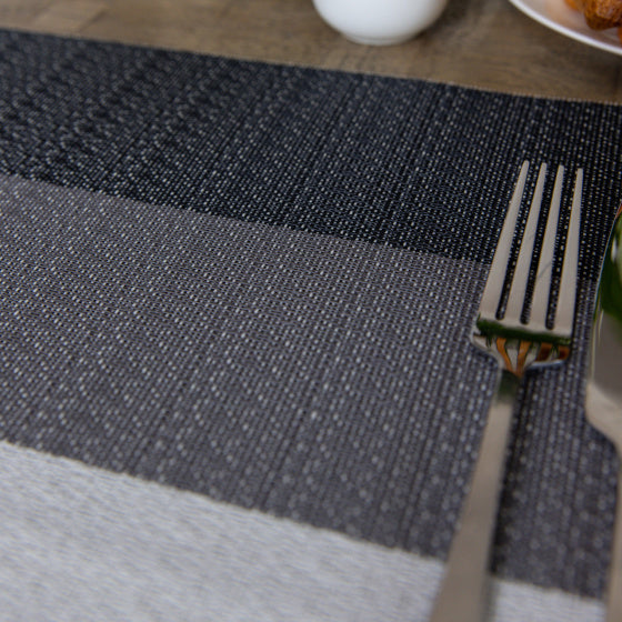 KitchenClet -Placemat 30 x 45 cm PVC Polyester weiß grau