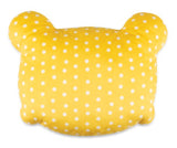 Zitronenbandkissen Junior 35 cm Polyester weiß gelb